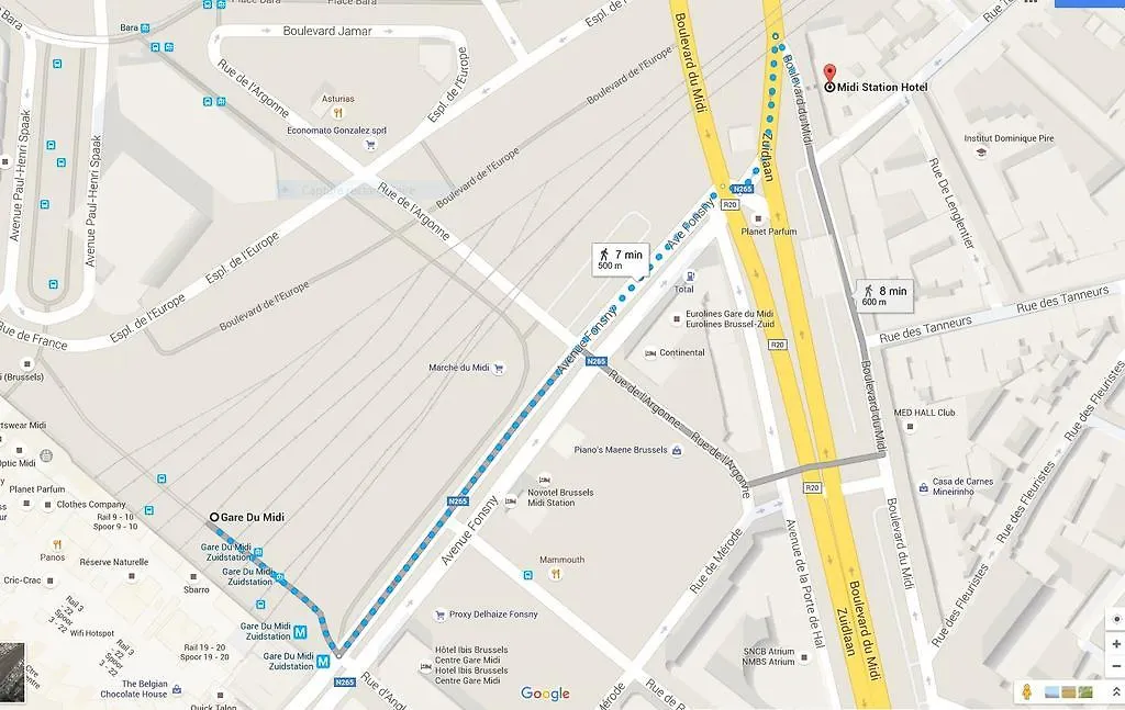 Midi Station Hotel Bruselas